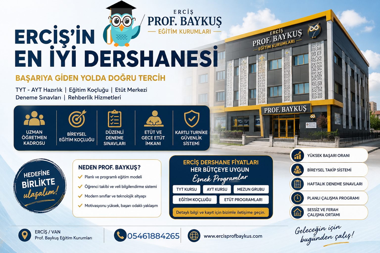 Erciş'in En İyi Dershanesi Hangisi? Dershane Fiyatları, TYT-AYT Kursları ve Eğitim Koçluğu Rehberi (2026)